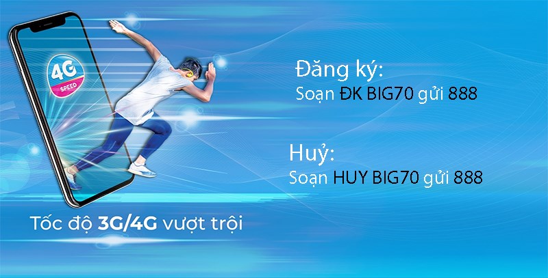Cách đăng ký và huỷ gói cước BIG70