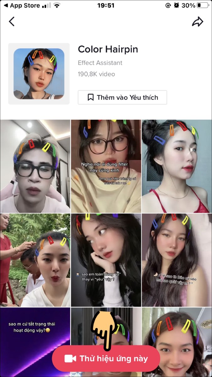 Nhấn n&uacute;t Thử hiệu ứng n&agrave;y