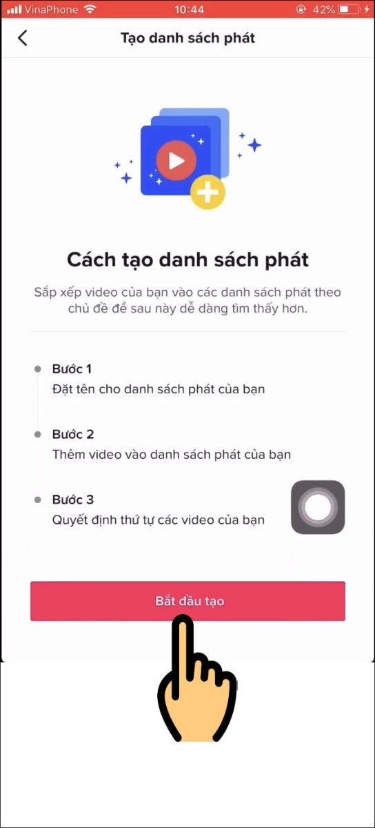 Nhấn nút Bắt đầu tạo