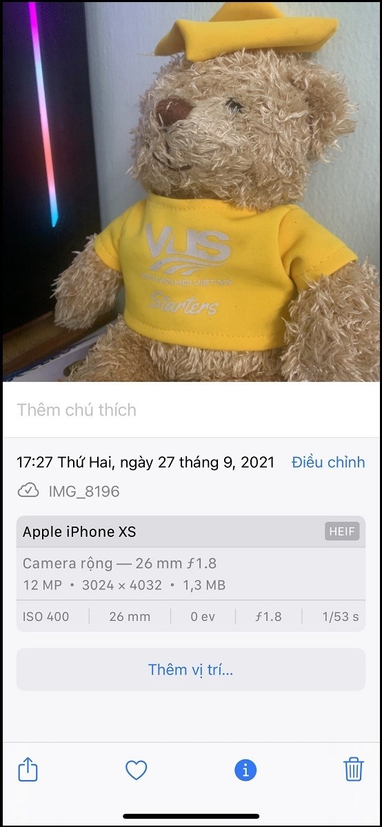 Th&ocirc;ng tin h&igrave;nh ảnh cần xem