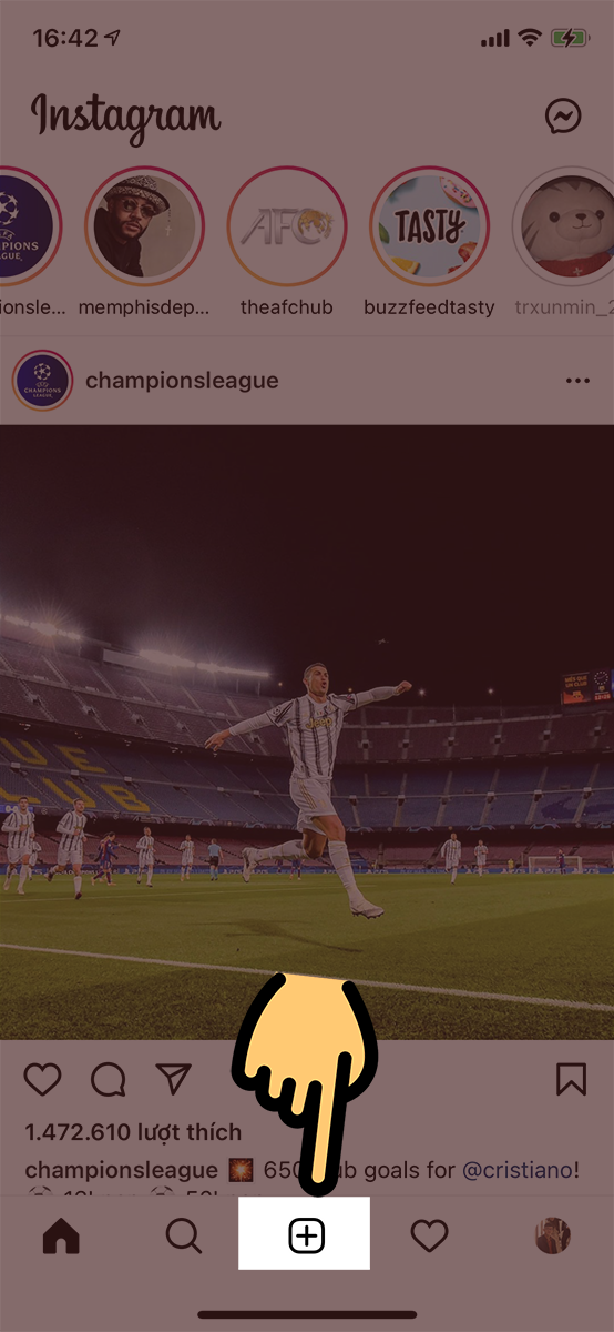 nhấn v&agrave;o n&uacute;t dấu +