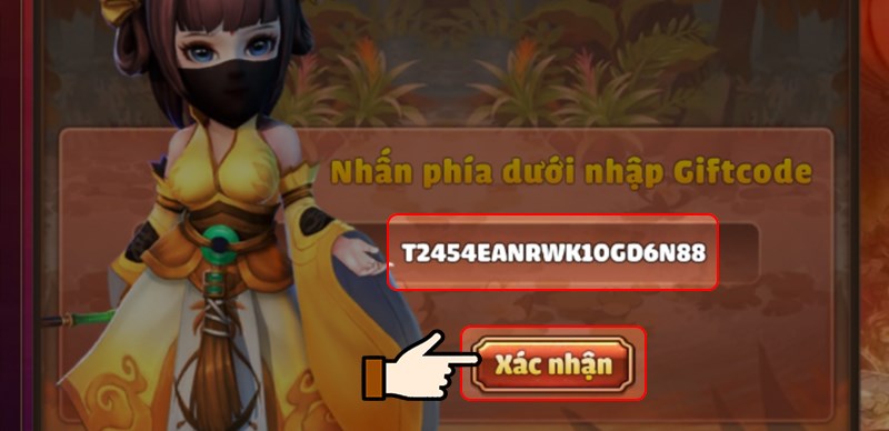 Nhấn chọn Xác nhận để nhận quà nhé!