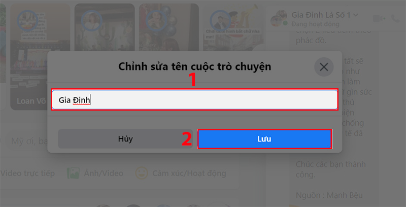 Nhập t&ecirc;n muốn chỉnh sửa 
