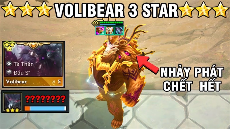 Volibear đóng vai trò là carry chính trong đội hình