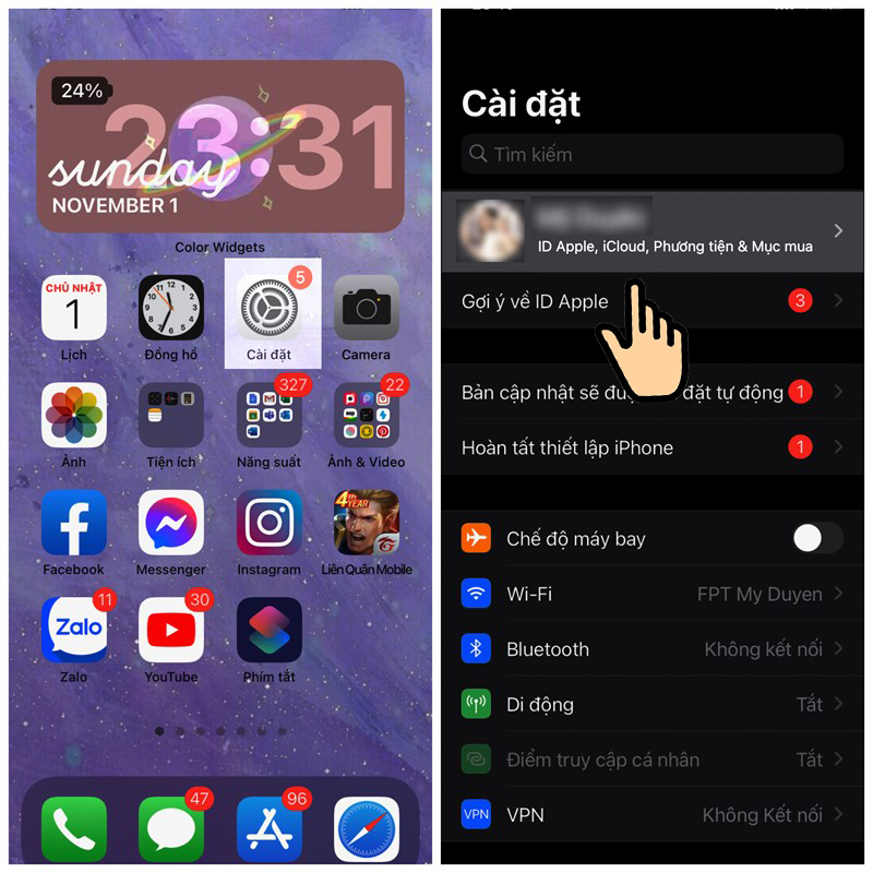 biểu tượng Apple ID