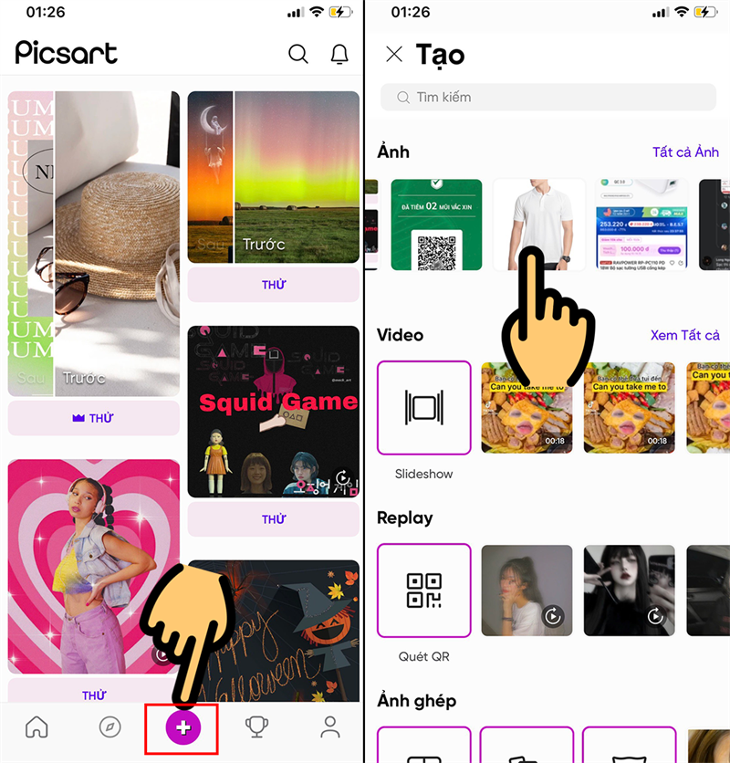 Chọn ảnh &aacute;o muốn gh&eacute;p