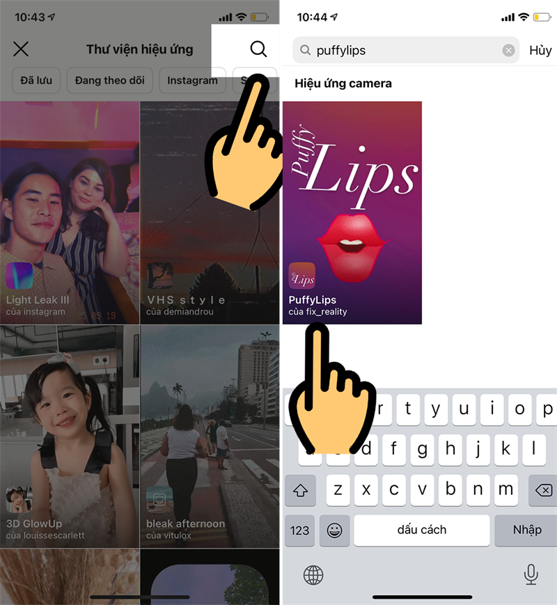nhập t&igrave;m kiếm từ puffylips