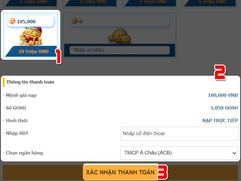 Chọn mệnh gi&aacute; quy đổi