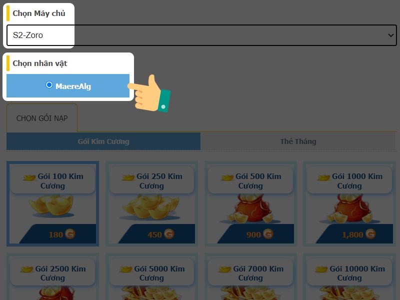 Chọn th&ocirc;ng tin đăng nhập