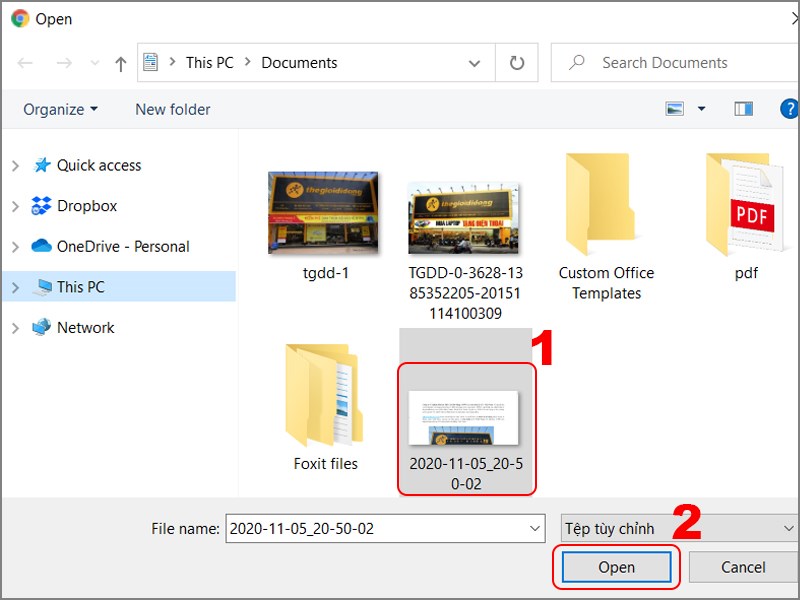 Chọn ảnh đoạn văn bạn đ&atilde; chụp