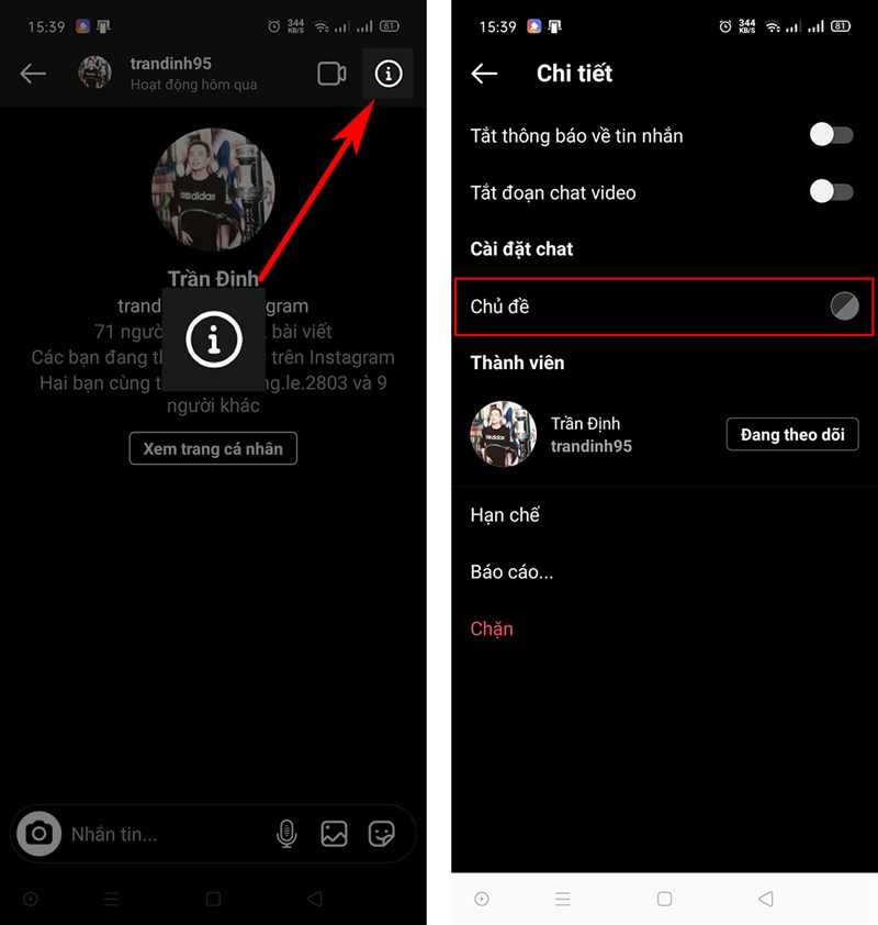 V&agrave;o chi tiết chọn mục chủ đề