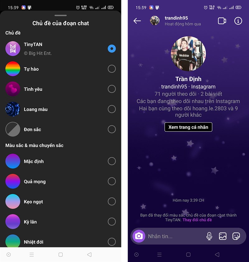 Chọn chủ để m&agrave; bạn muốn thay đổi giao diện