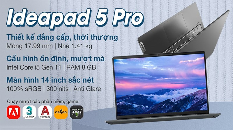 Laptop Lenovo Ideapad 5 Pro 14ITL6 i5