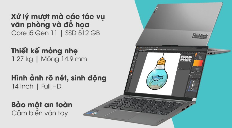 Laptop Lenovo ThinkBook 14s G2 ITL i5
