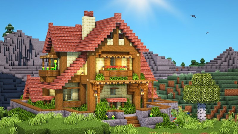 Top 35 ý tưởng xây nhà đẹp biệt thự hiện đại trong Minecraft