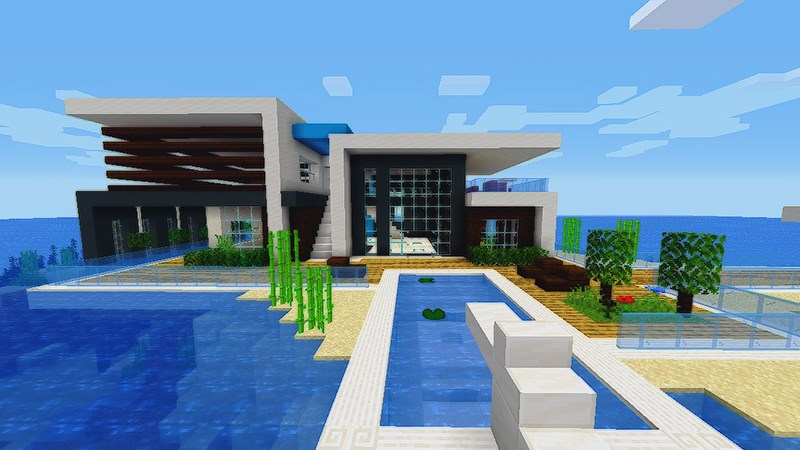 Top 35 ý tưởng xây nhà đẹp, biệt thự hiện đại trong Minecraft