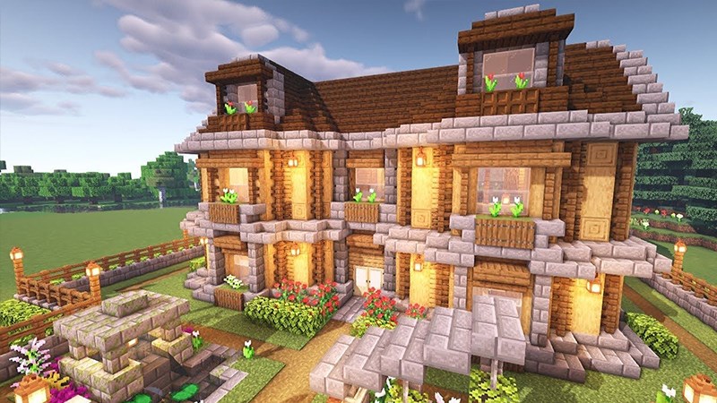 100+ Nhà đẹp Minecraft Lấy cảm hứng từ kiến trúc hiện đại