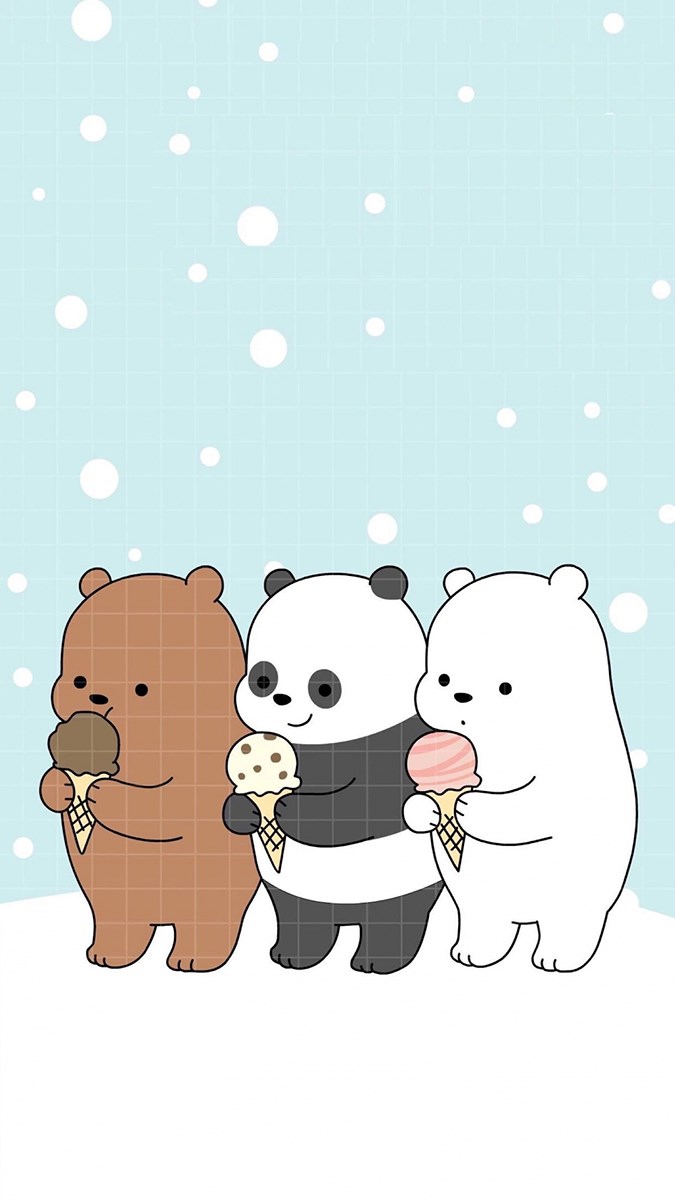 Bộ Hình nền We Bare Bear gấu trắng | Cute cartoon wallpapers, Cute blue  wallpaper, Cute emoji wallpaper