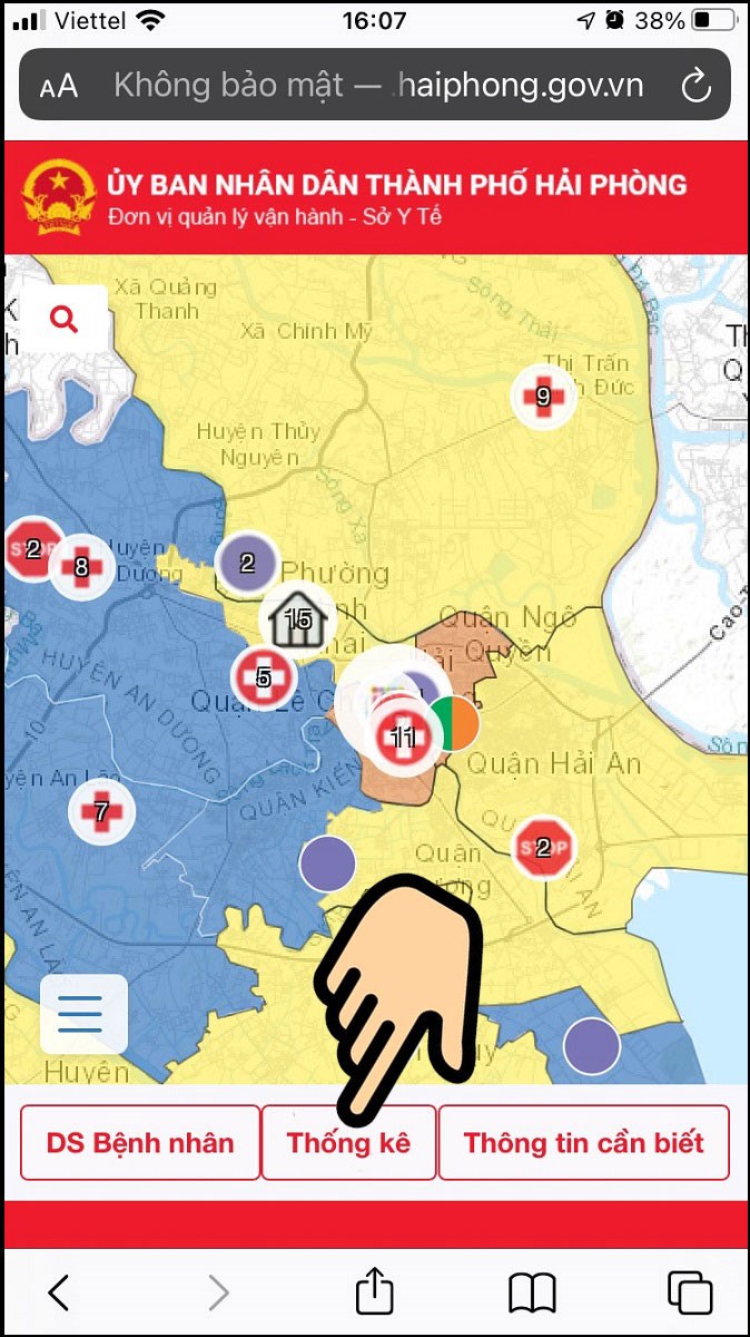 Bấm chọn Thống k&ecirc;