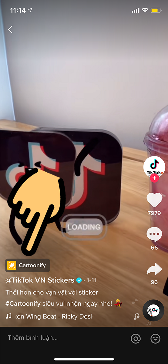 Chọn hiệu ứng Cartoonify Chọn hiệu ứng Cartoonify