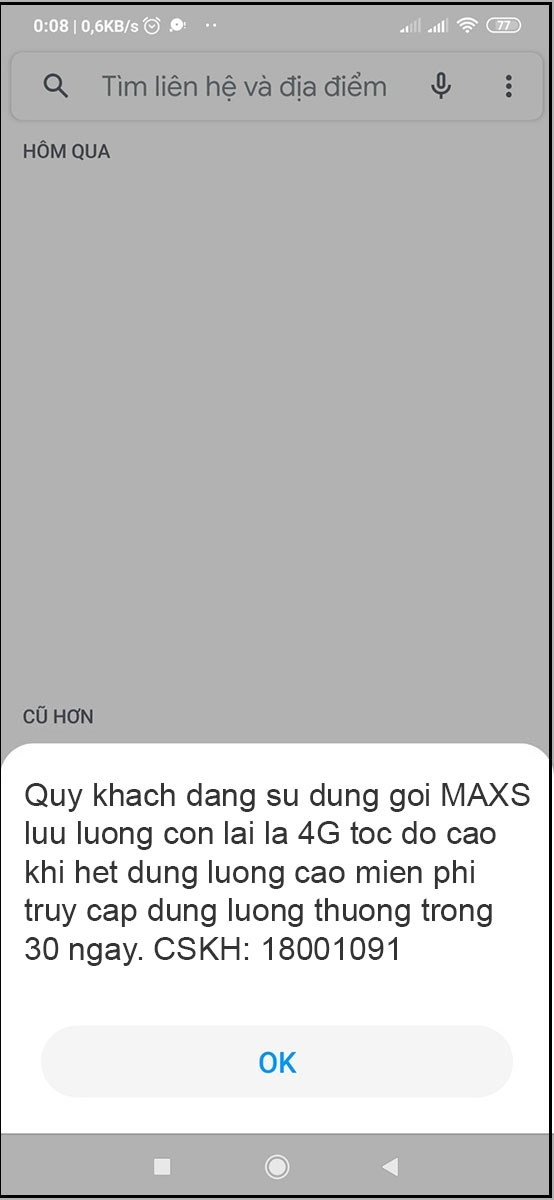 Kết quả kiểm tra data còn lại bao nhiêu.