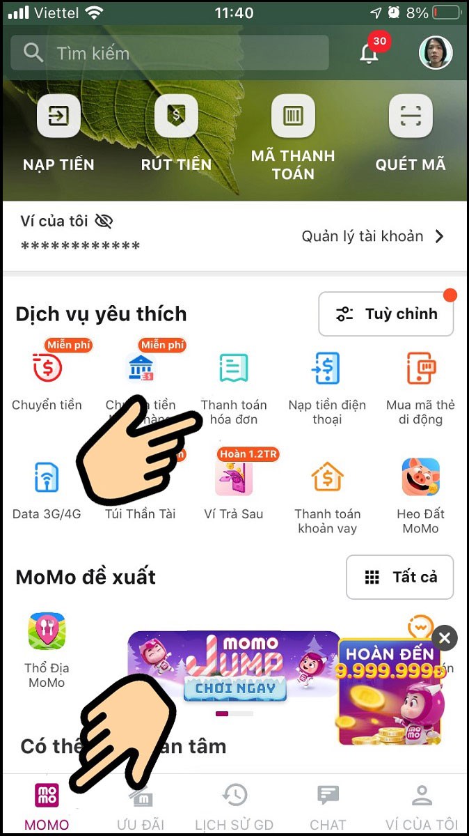 Vào app Momo, chọn Thanh toán hoá đơn.