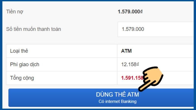 Thanh to&aacute;n khoản vay online tại ng&acirc;n h&agrave;ng Bản Việt tr&ecirc;n website thegioidiong.com (bước 3)
