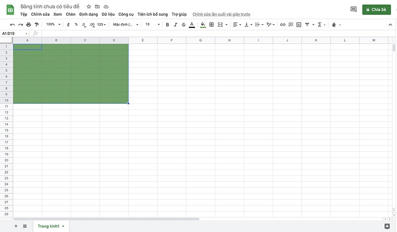 Giao diện sau khi đã tô màu Giao diện sau khi đã tô màu