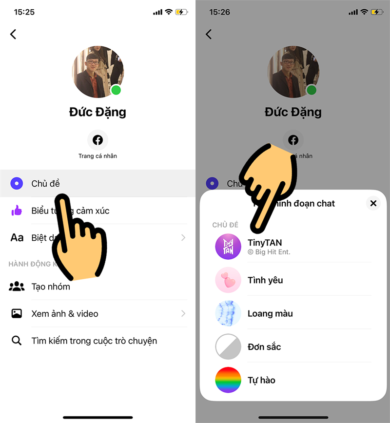 nhấn chọn TinyTAN nhấn chọn TinyTAN
