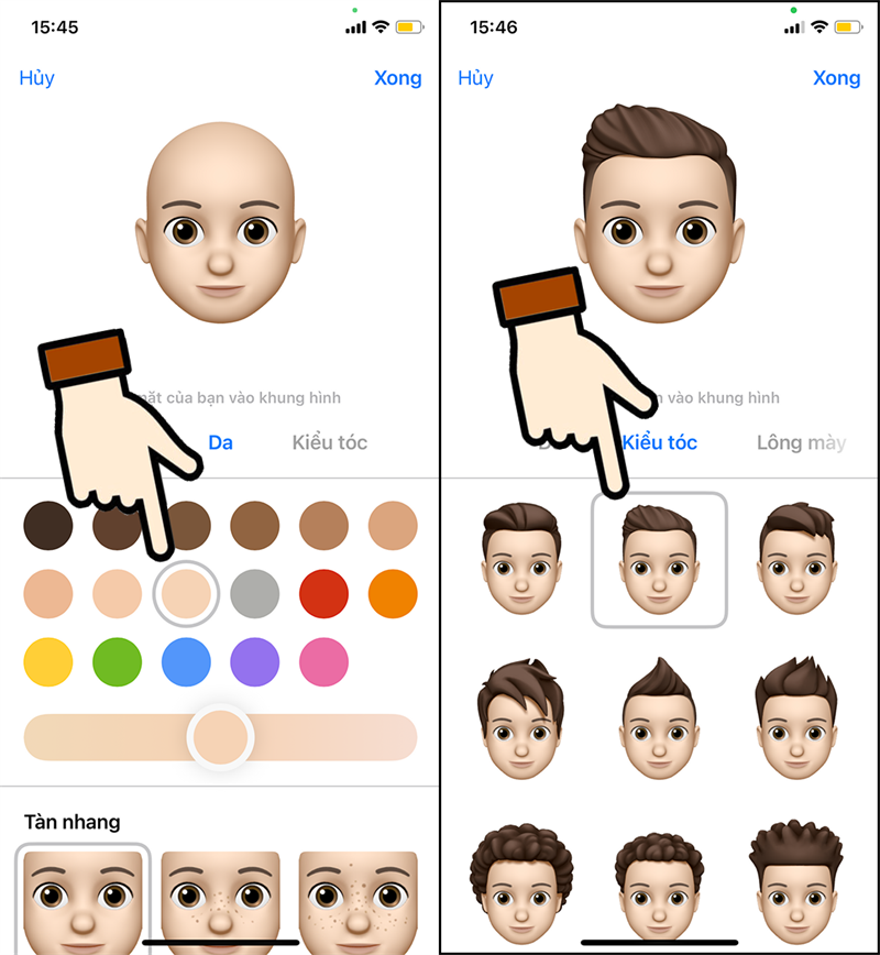 Cách tạo Memoji icon mặt người trên iPhone cực hay