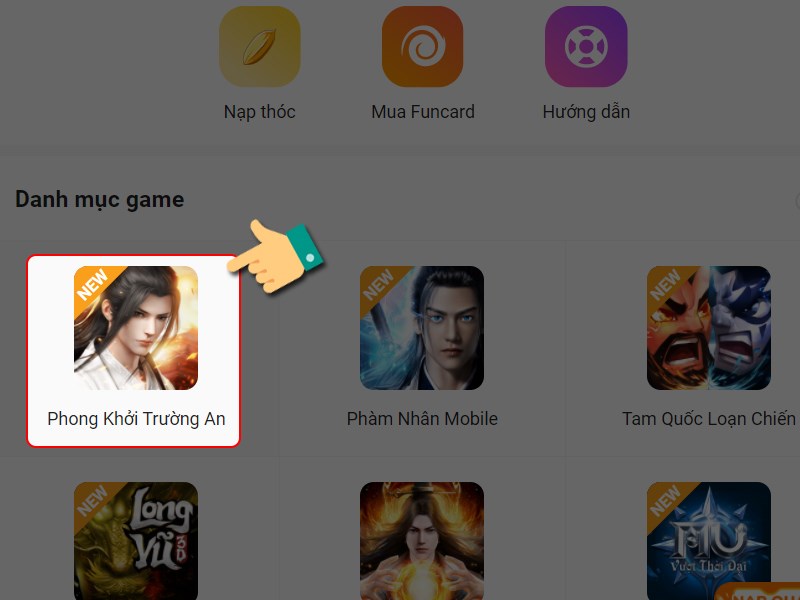 Chọn game Chọn game