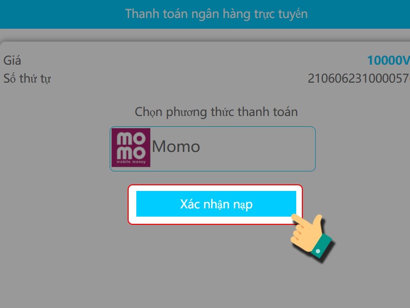 X&aacute;c nhận Nạp
