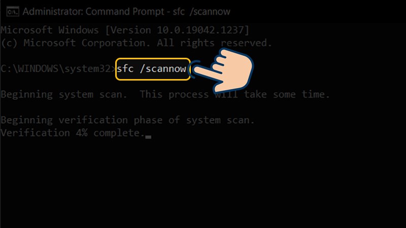 Sử dụng lệnh trong Command Prompt
