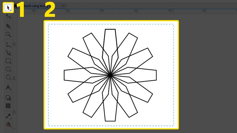Chọn tất cả c&aacute;c khối vừa tạo