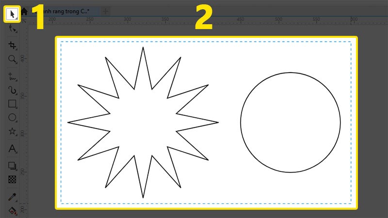 Chọn đối tượng bằng Pick tool