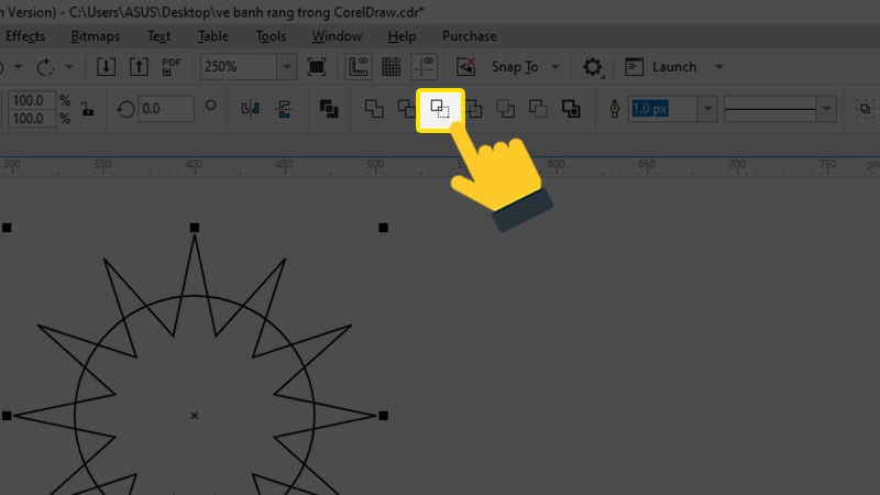  D&ugrave;ng Interspect để cắt đối tượng