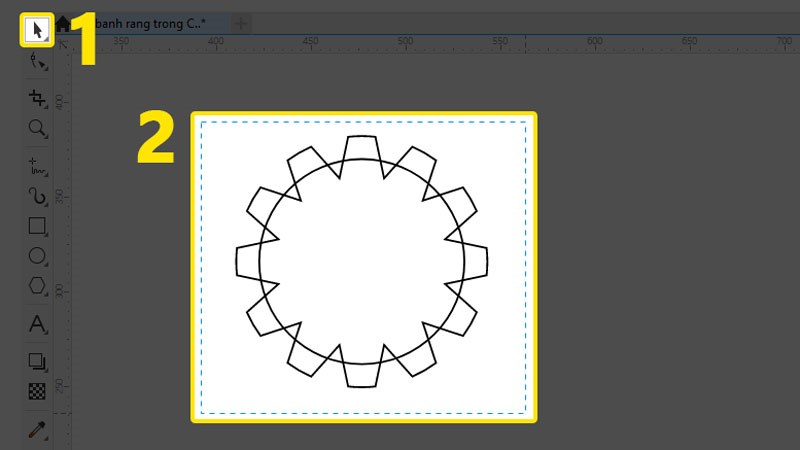 Ấn Space v&agrave; chọn đối tượng