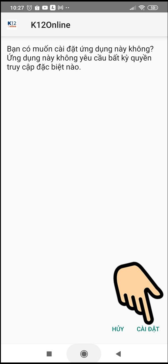 Chọn C&agrave;i đặt