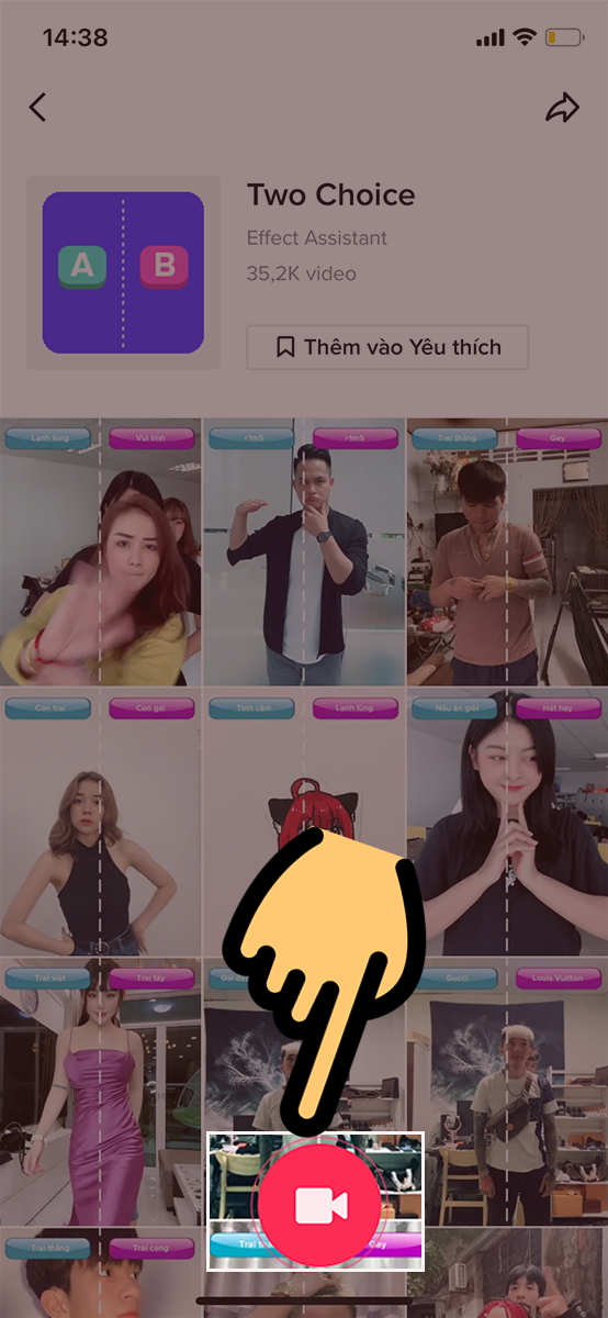 Nhấn n&uacute;t Quay phim m&agrave;u đỏ