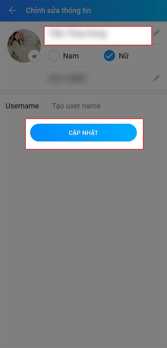đổi tên Zalo trên điện thoại đổi tên Zalo trên điện thoại