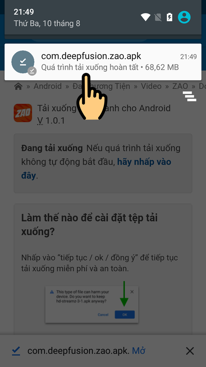 Chọn file vừa tải về Chọn file vừa tải về