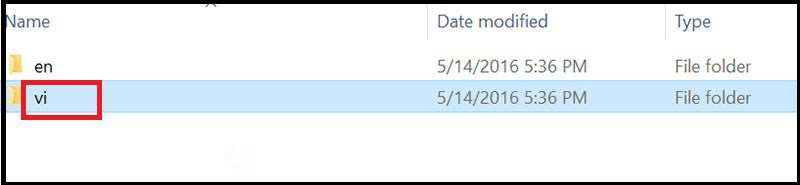 T&igrave;m file ng&ocirc;n ngữ Tiếng Việt vừa tải