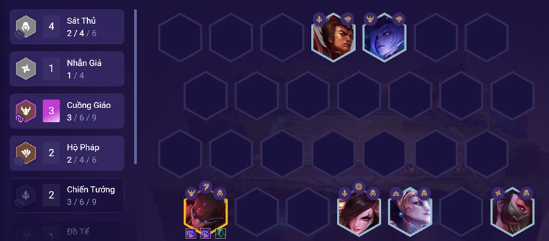 Đội h&igrave;nh giữa trận