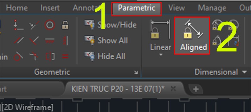 Cách đo kích thước nghiêng trong CAD Cách đo kích thước nghiêng trong CAD