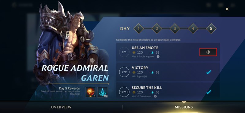 Xem nội dung và thực hiện nhiệm vụ Events Xem nội dung và thực hiện nhiệm vụ Events