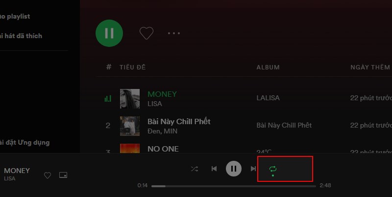 Click v&agrave;o n&uacute;t Replay lần 1