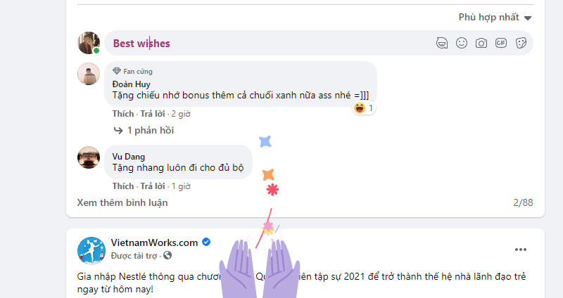 Hiệu ứng lời chúc (Best wishes)