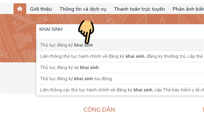 Thủ tục đăng k&yacute; khai sinh