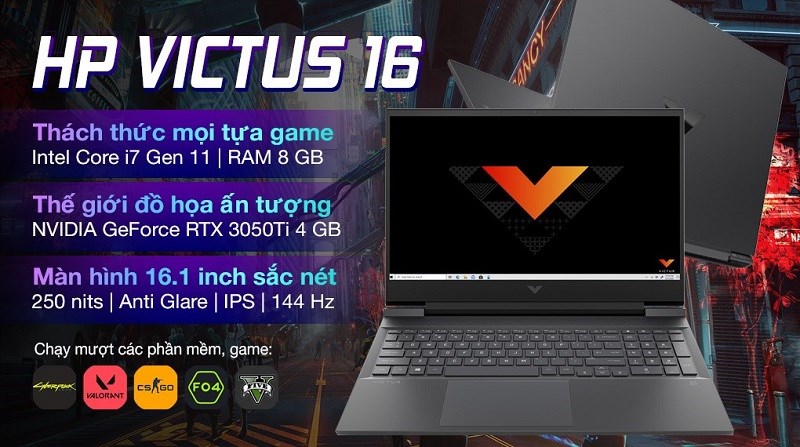 Laptop HP Gaming VICTUS 16 d0198TX i7