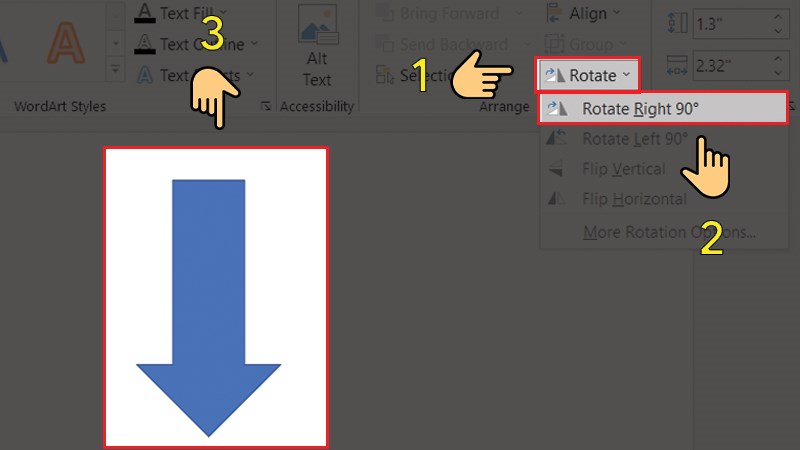 C&aacute;ch xoay h&igrave;nh 90 độ